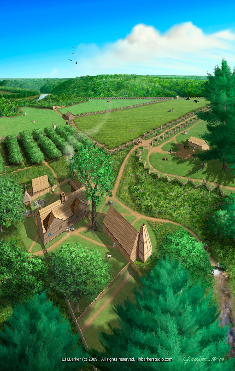 Calvert Landscape historical illustration