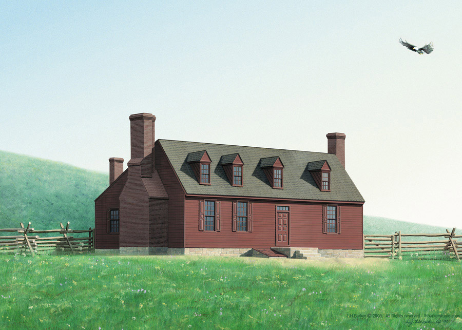 George Washington's home rendering
