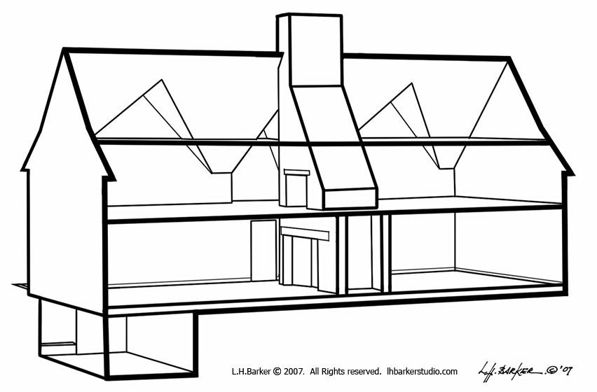 architectural line drawing