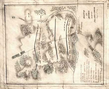 Ormsby Battle of Bladensburg: sketch of the action