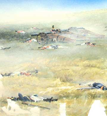 Battle painting detail, War  of 1812