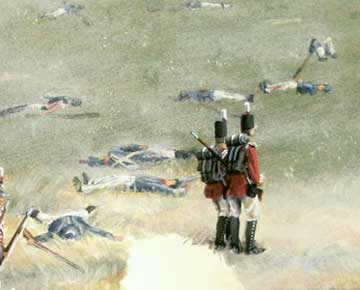 Painting detail,  Battle of Bladensburg