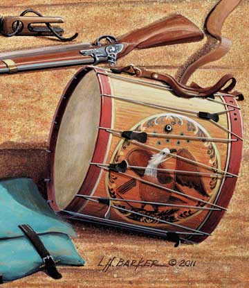 Soldier's field drum, War of 1812