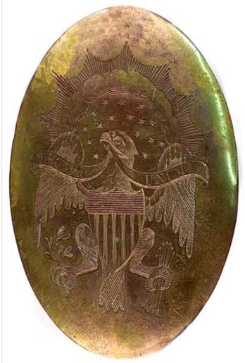 American shoulder medallion,  War of 1812